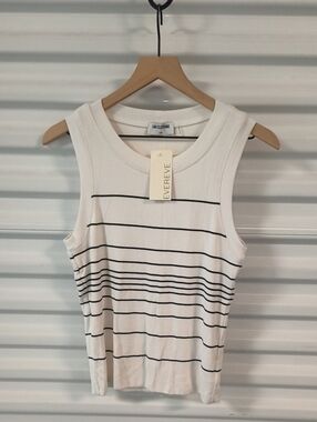 LNA Clothing Evereve Stripped Tank Tops Women's Size L NWT
